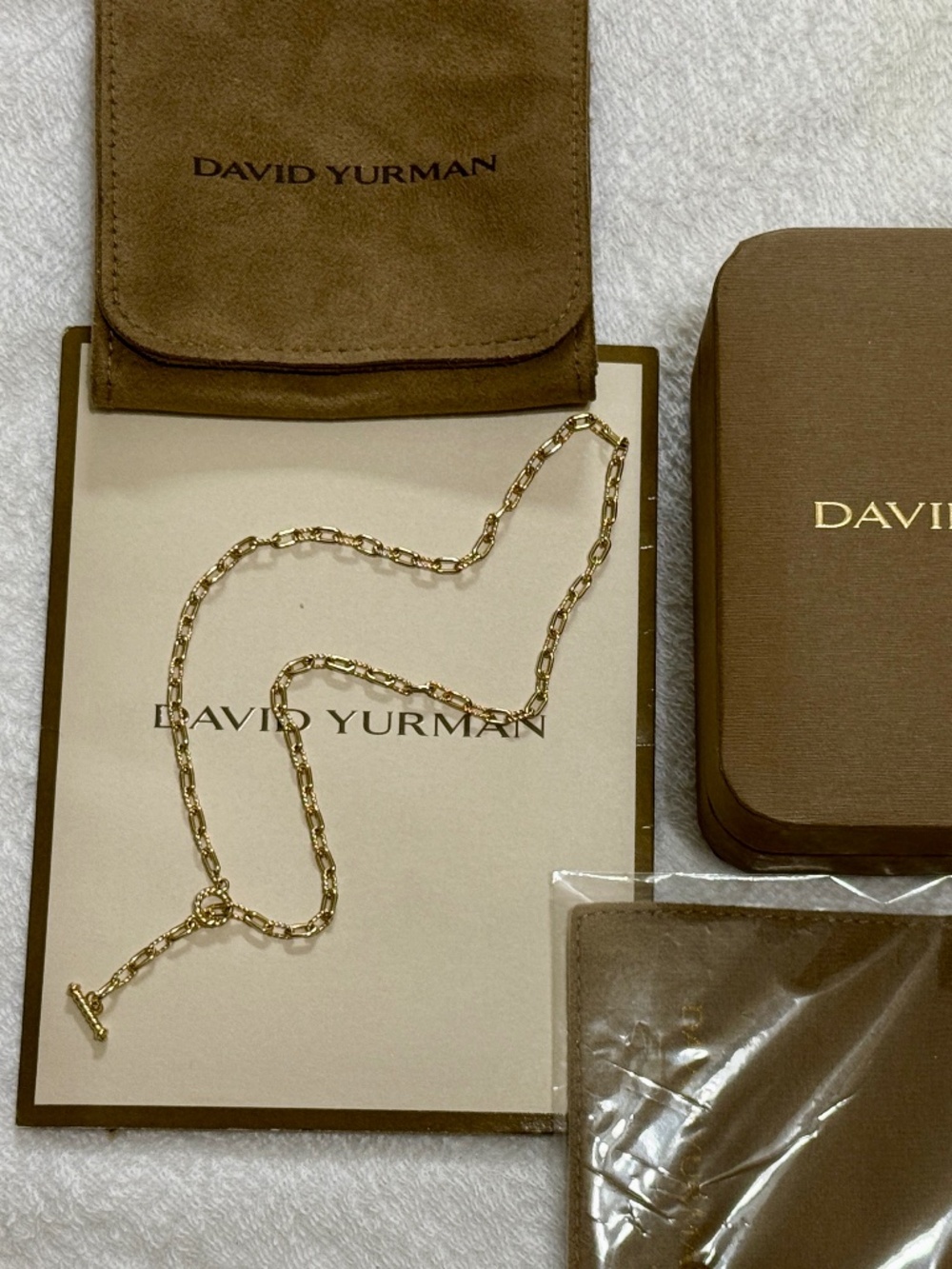 Authentic David Yurman 18k yellow gold Madison necklace